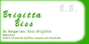 brigitta biss business card